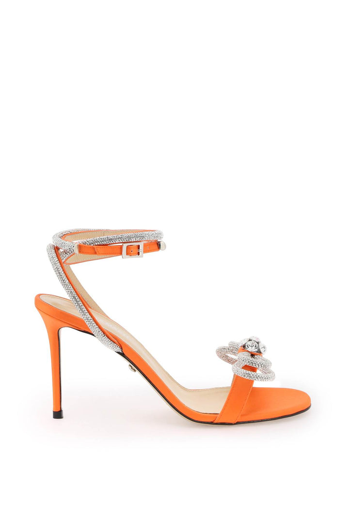 Satin Sandals With Crystals - Mach E Mach - Women