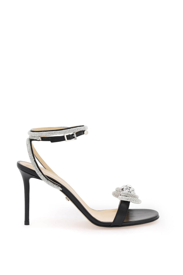 Leather Sandals With Crystals - Mach E Mach - Women