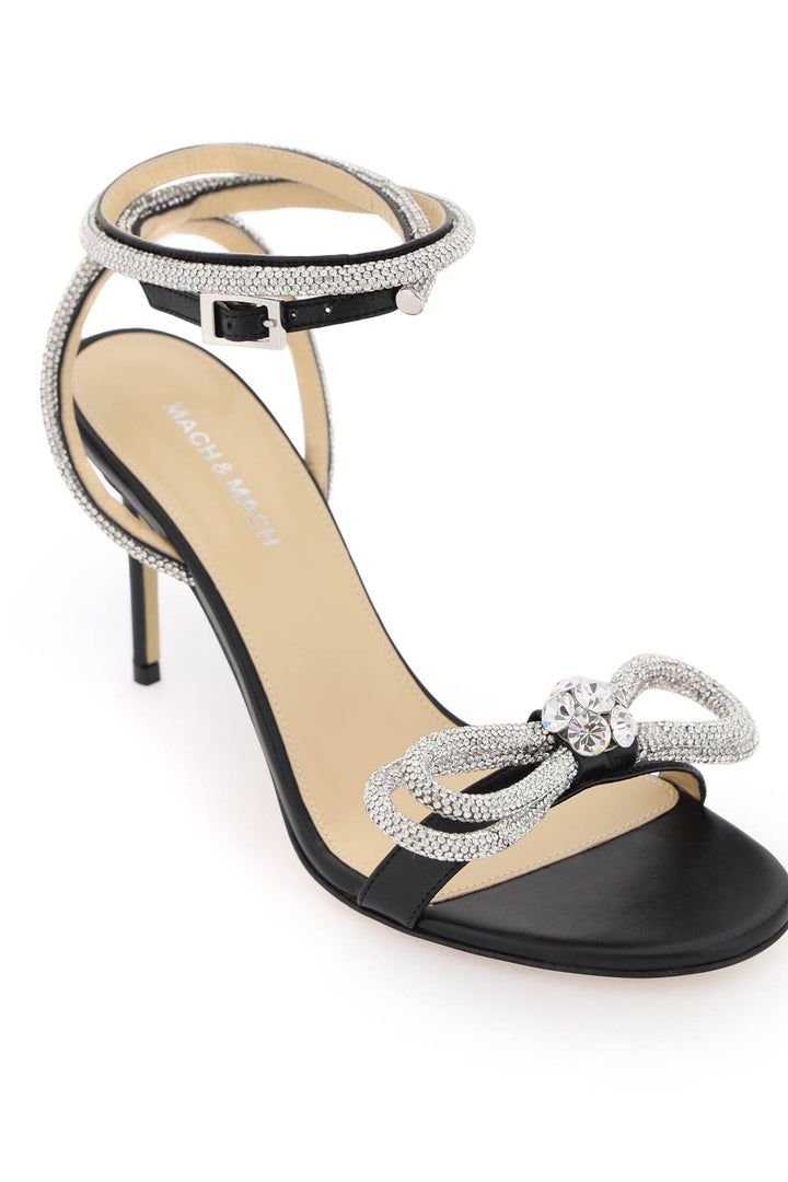 Leather Sandals With Crystals - Mach E Mach - Women