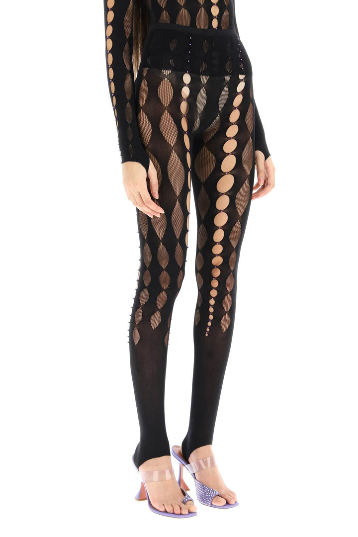 Beaded See Through Leggings - Rui - Women