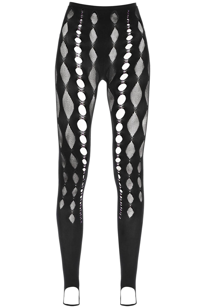 Beaded See Through Leggings - Rui - Women