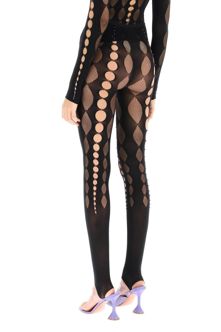 Beaded See Through Leggings - Rui - Women