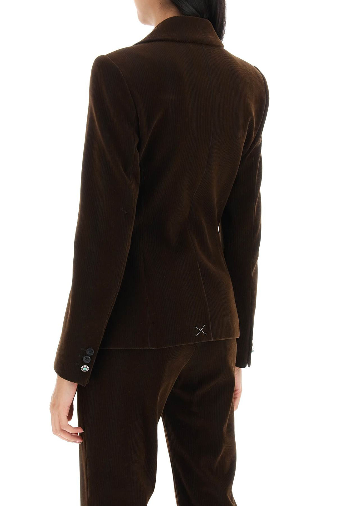 Double Breasted Corduroy Jacket - Roberto Cavalli - Women