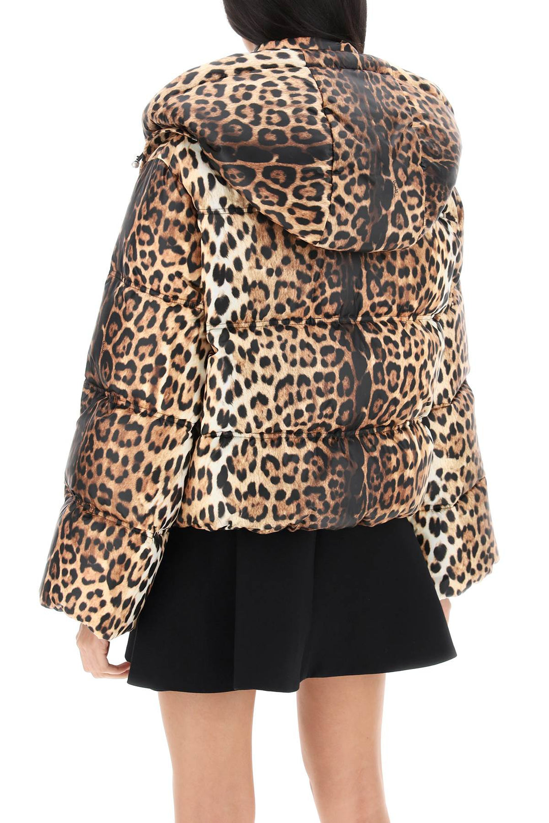 Jaguar Hooded Puffer Jacket - Roberto Cavalli - Women