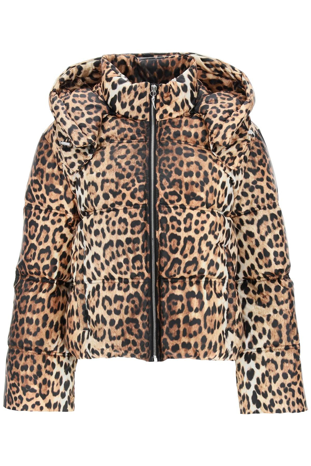 Jaguar Hooded Puffer Jacket - Roberto Cavalli - Women