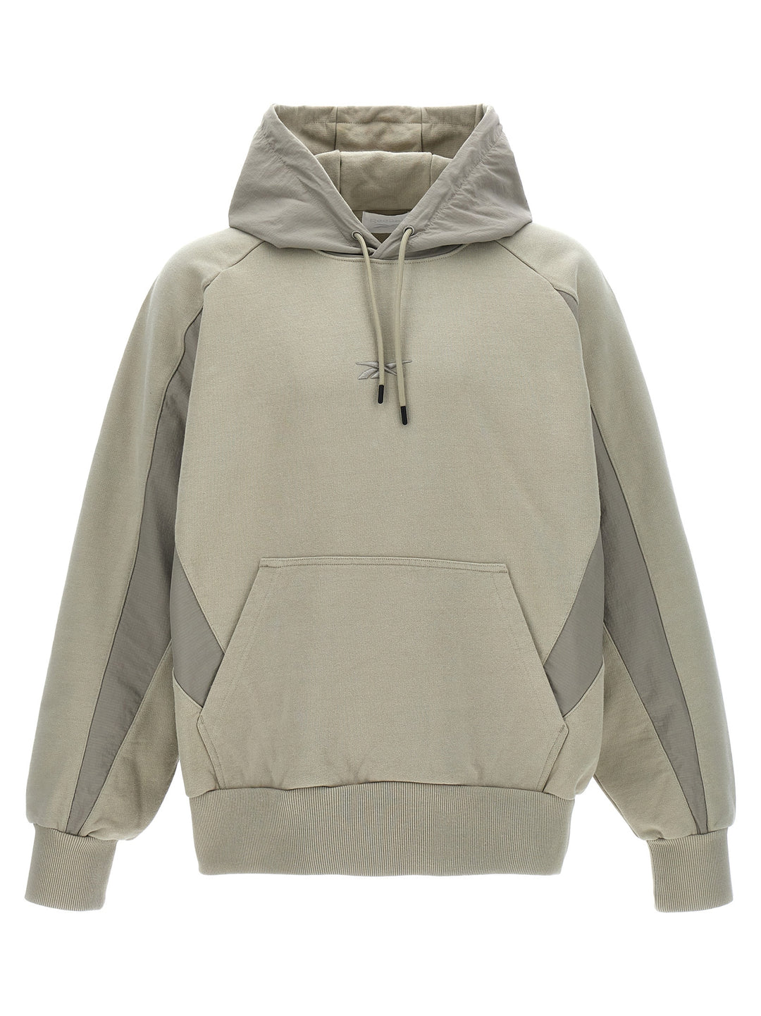 Woven Blocked Sweatshirt Beige