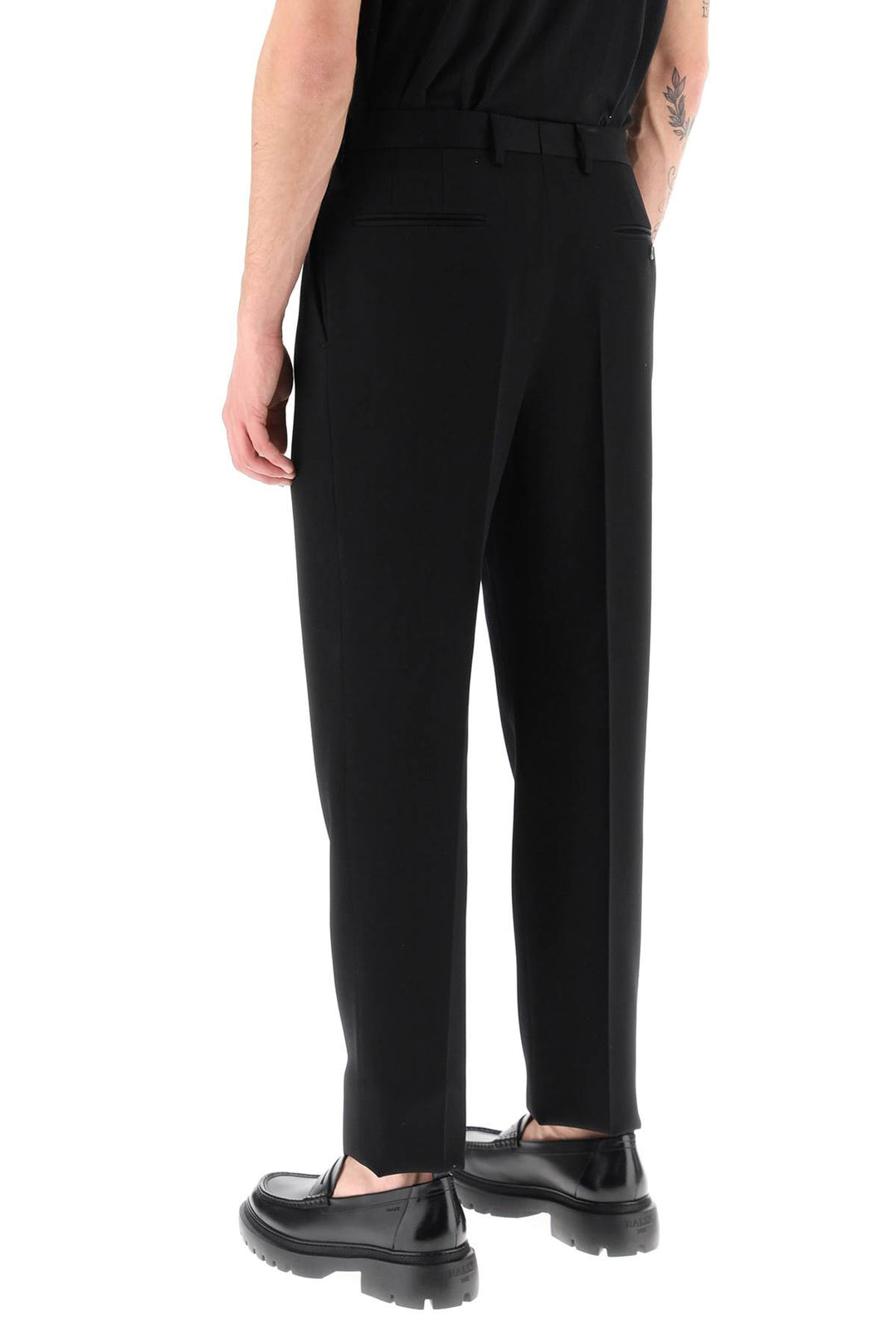 Wool Cigarette Trousers - Lanvin - Men