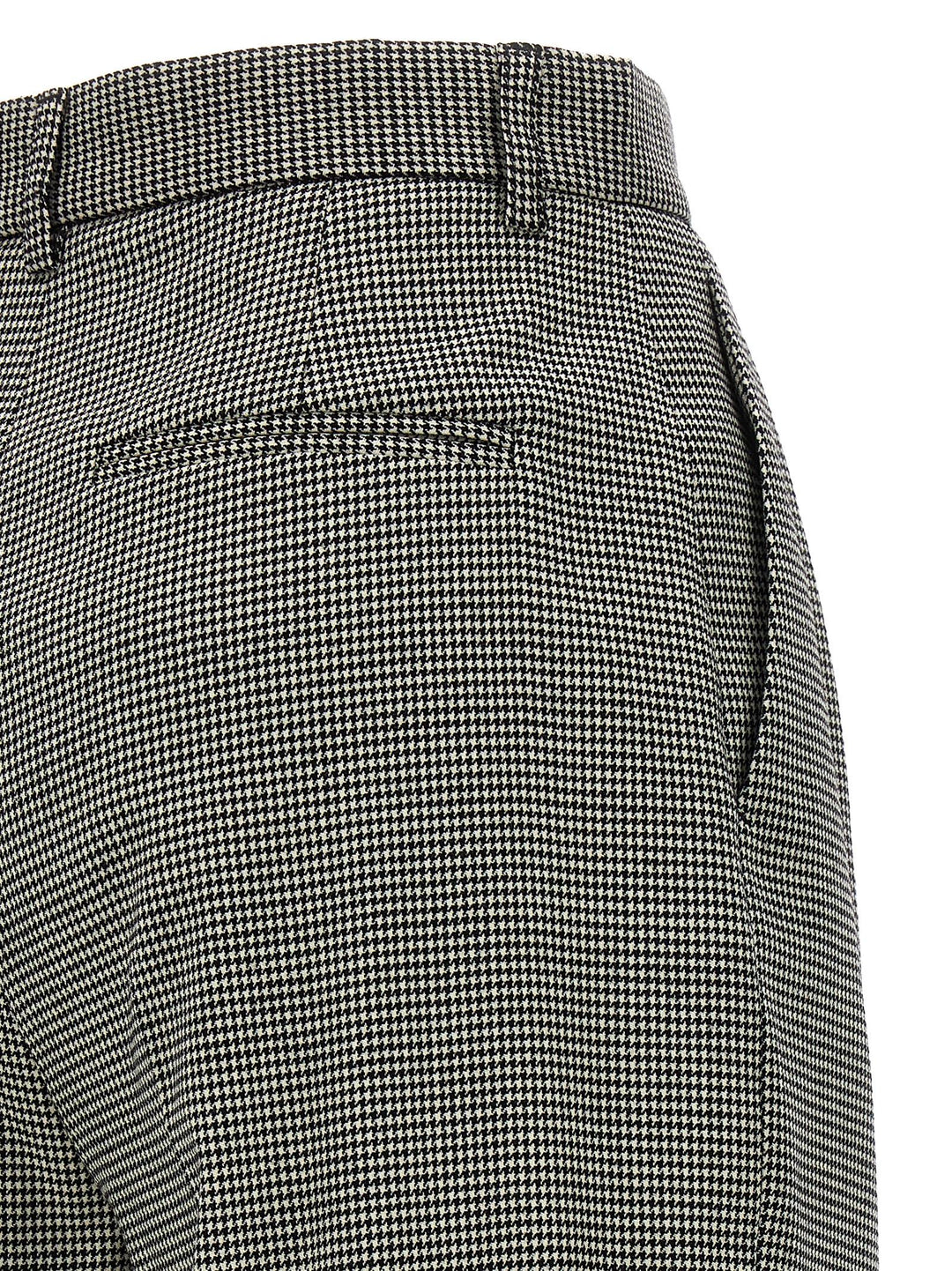 Houndstooth Pants White/Black