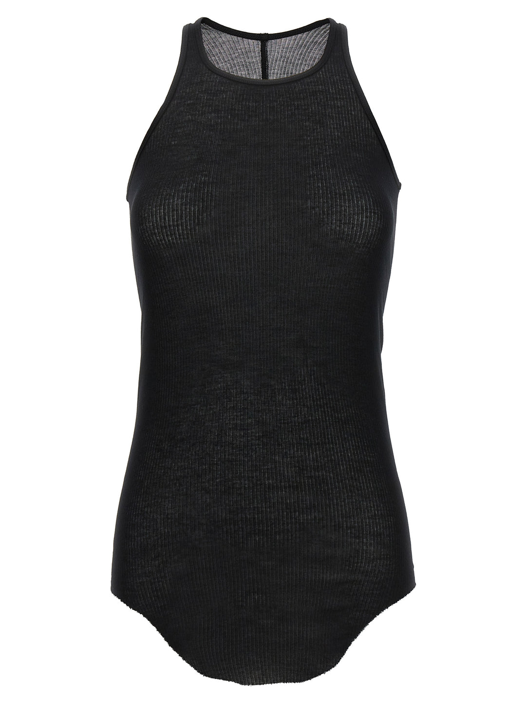 Basic Rib Tops Black