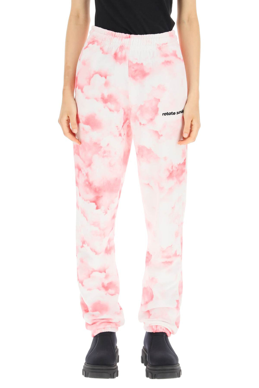 Mimi Printed Cotton Sweatpants - Rotate - Women