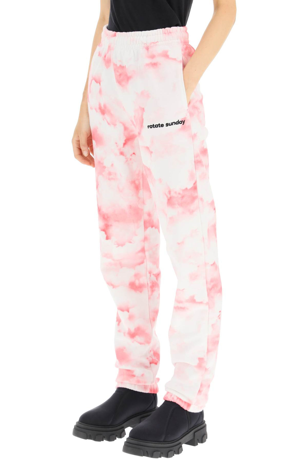 Mimi Printed Cotton Sweatpants - Rotate - Women