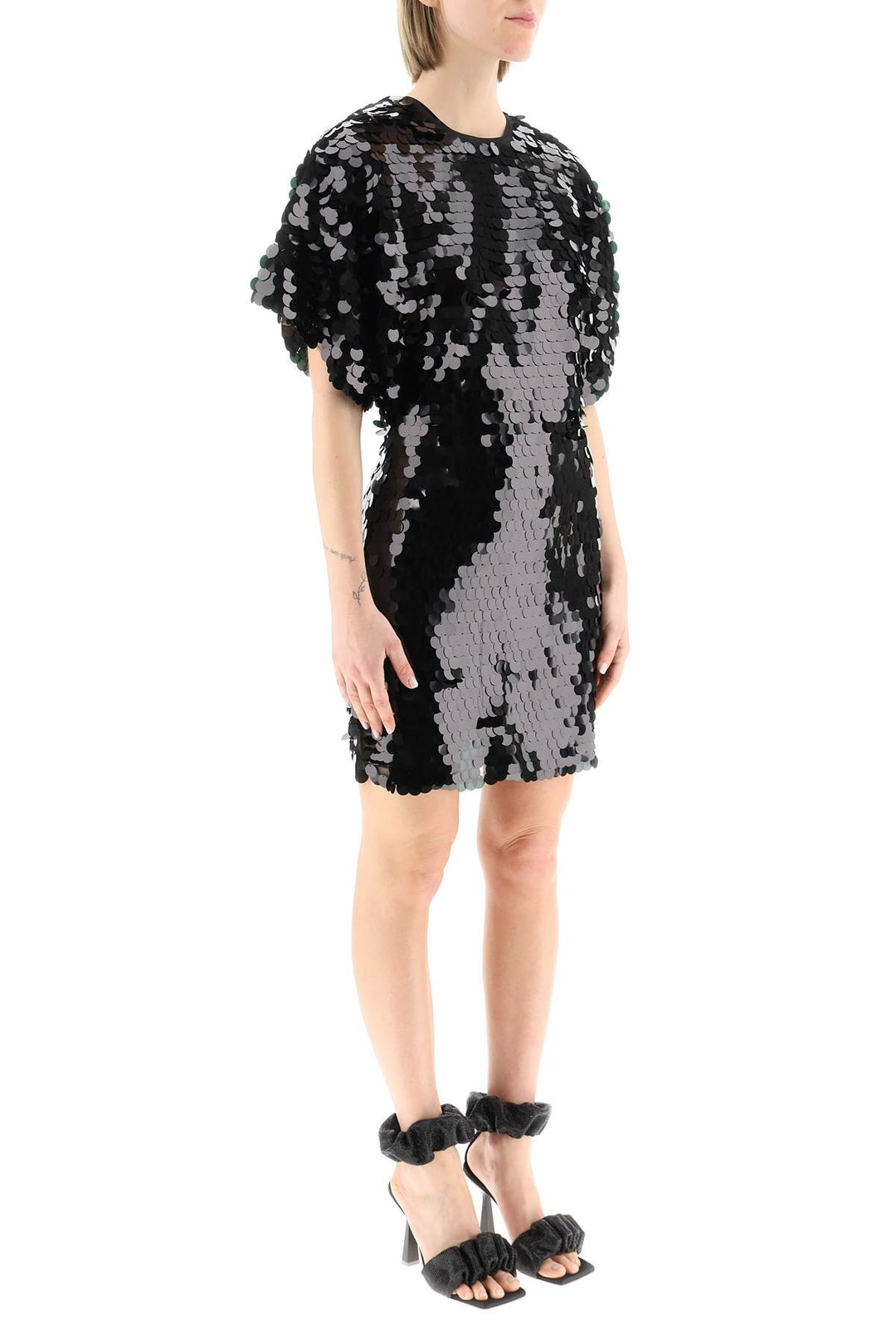 Short Dress With Maxi Sequins - Rotate - Women