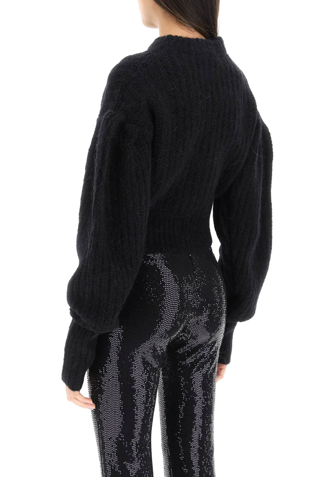 Wool And Alpaca Sweater With Logo - Rotate - Women