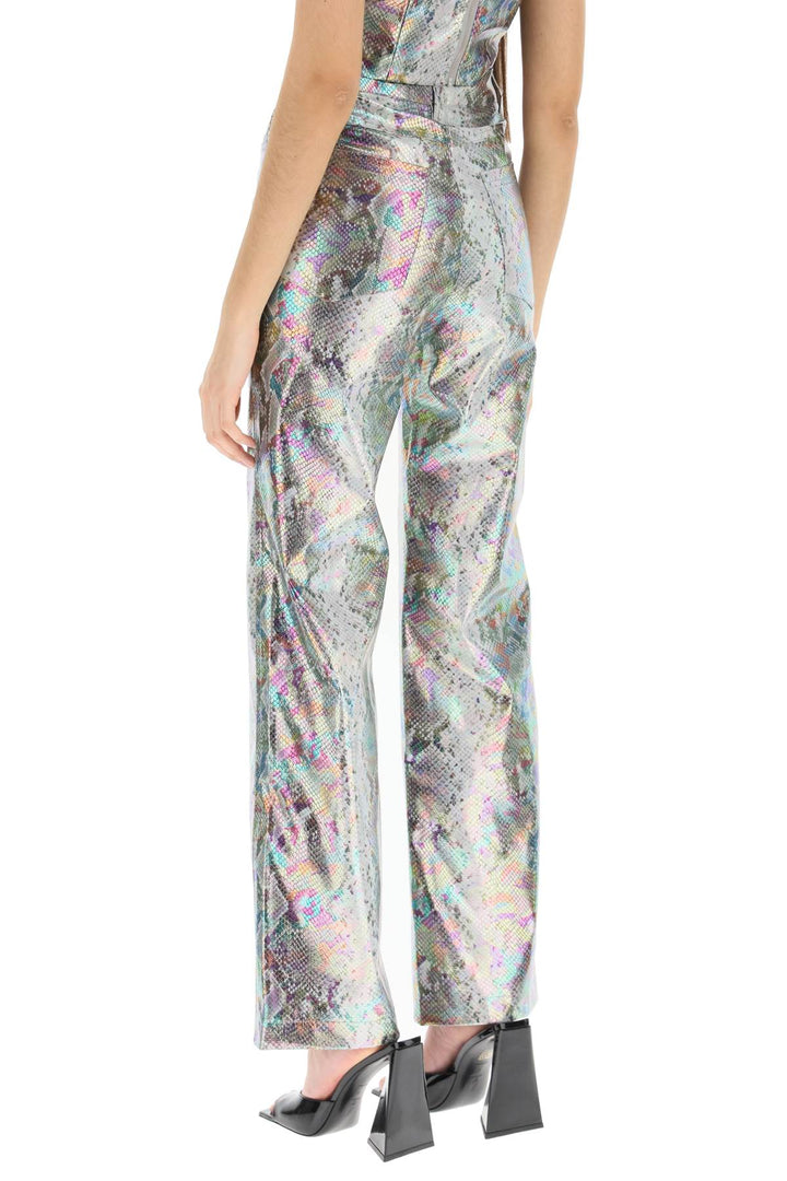 'Rotie' Snake Embossed Pants - Rotate - Women