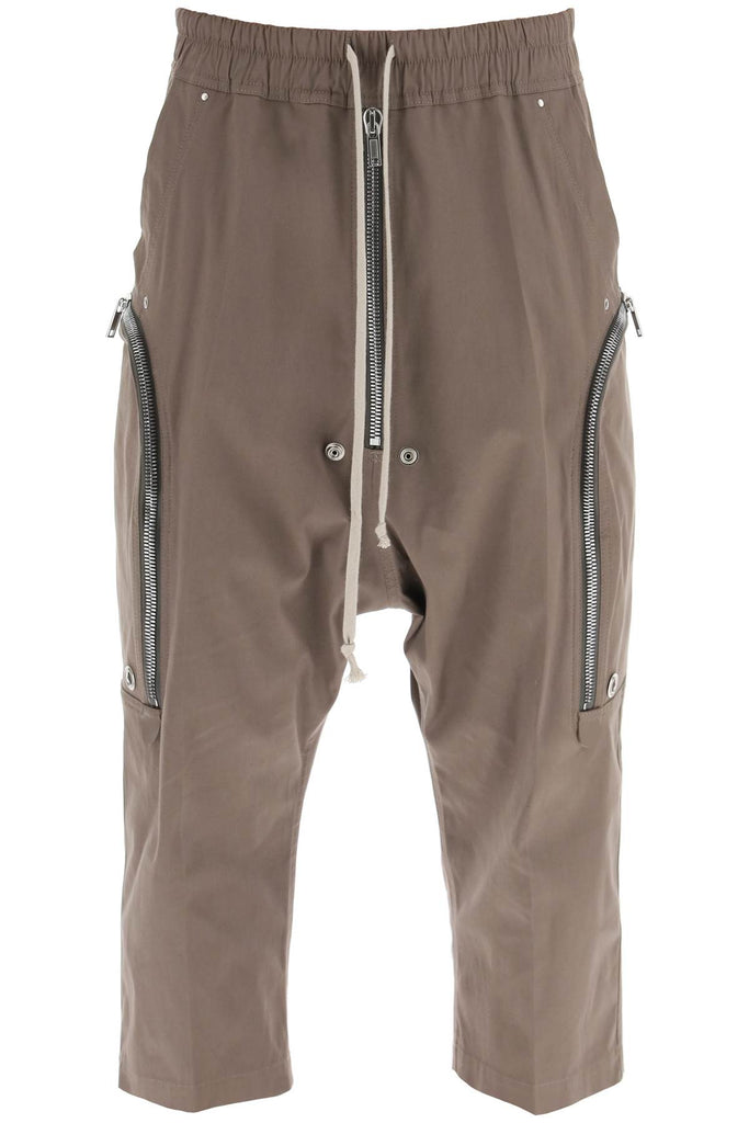 Bauhaus Bela' Cropped Cargo Pants In Organic Cotton Rick Owens