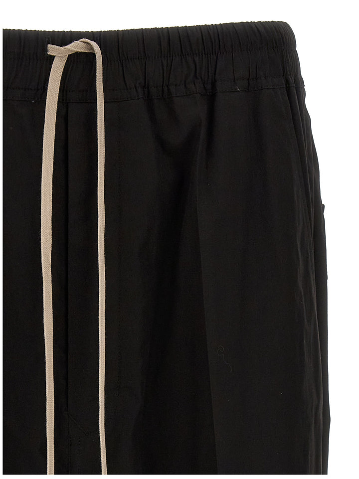 Drawstring Cropped Pants Black