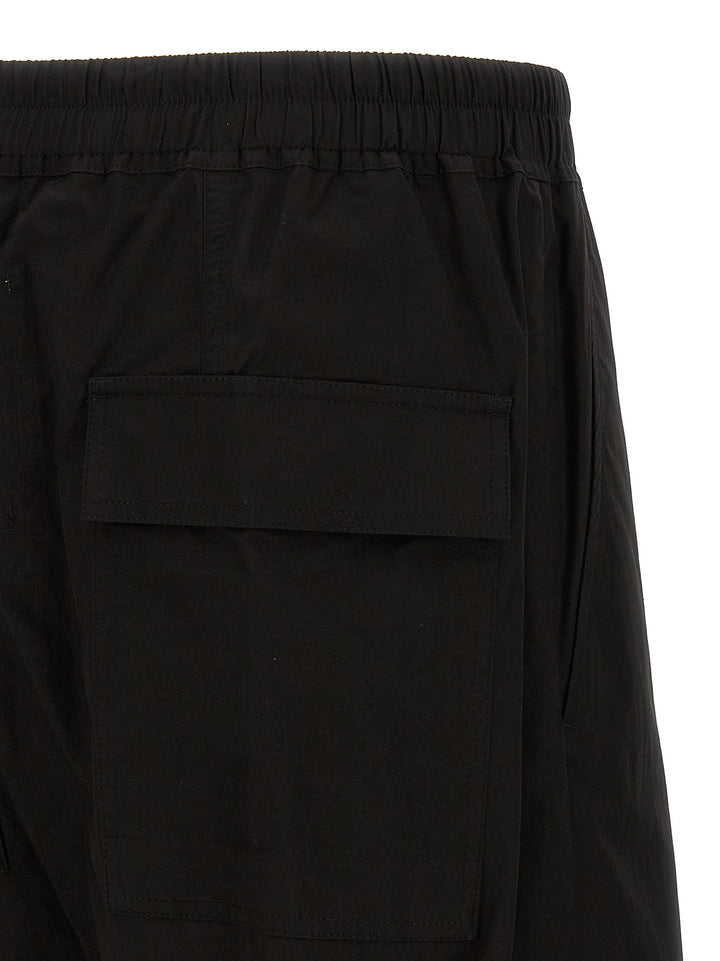 Drawstring Cropped Pants Black