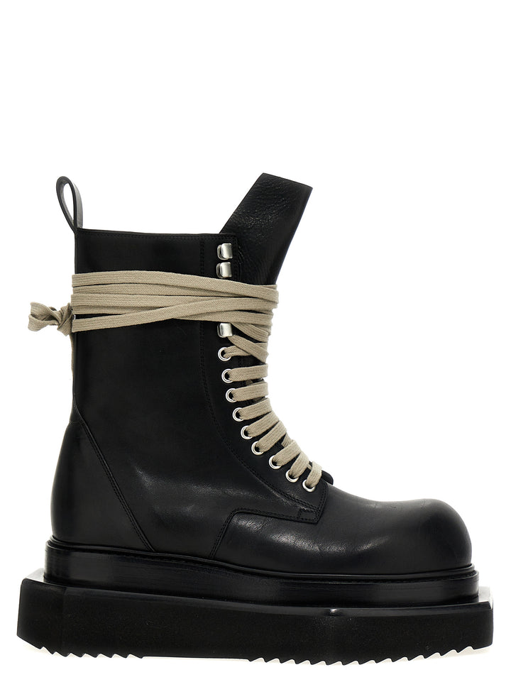 Laceup Turbo Cyclops Boots, Ankle Boots Black