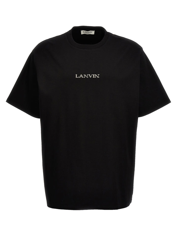 Logo Embroidery T-Shirt Black