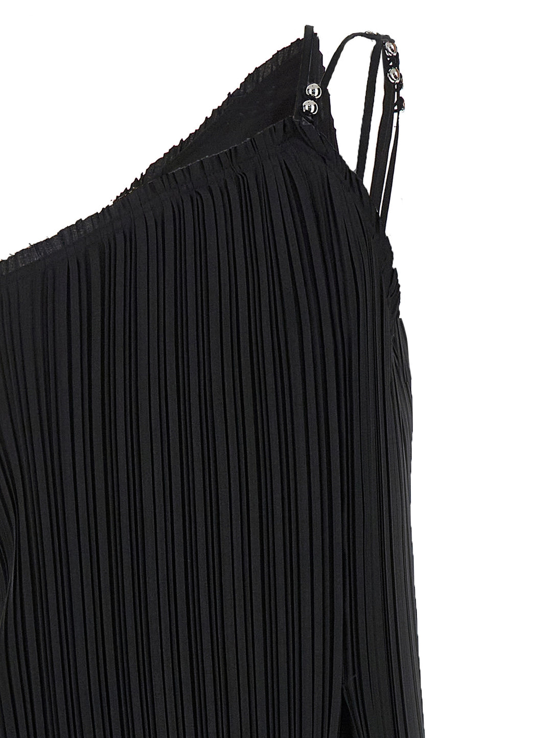 Long Pleated Dress Dresses Black