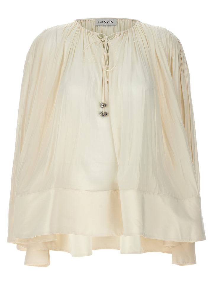 Wide Blouse Shirt, Blouse White