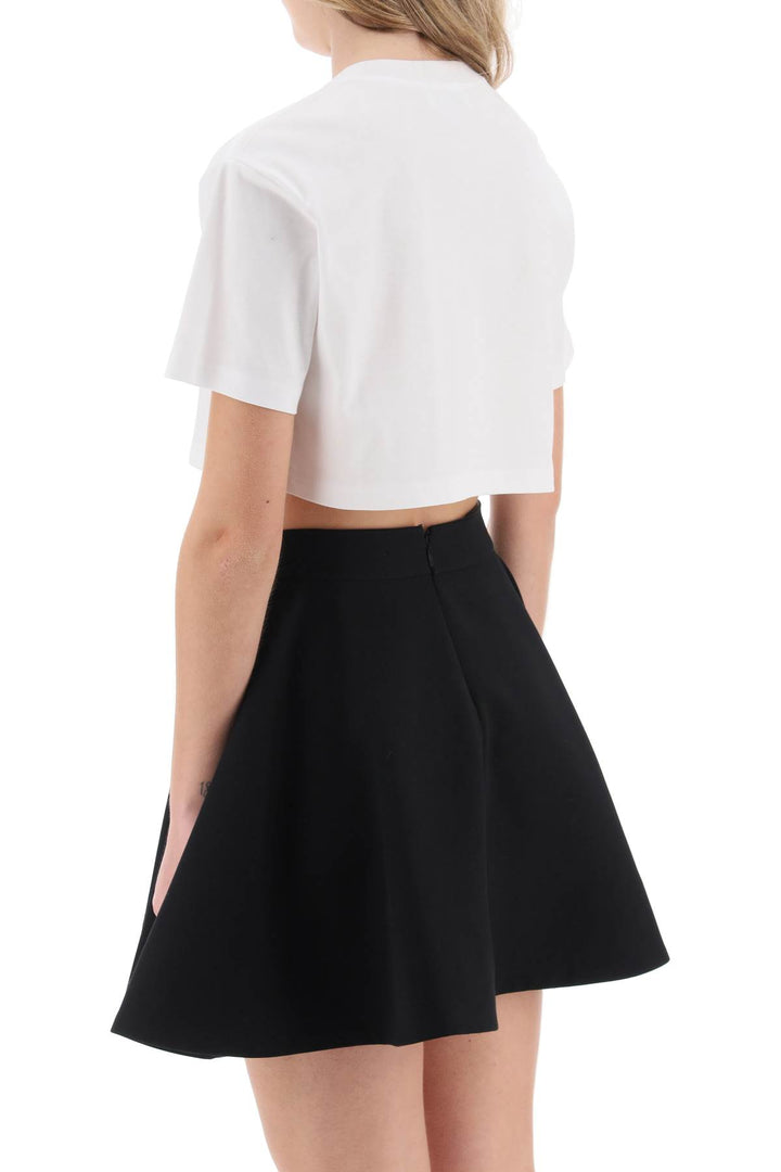 Curb Logo Cropped T Shirt - Lanvin - Women