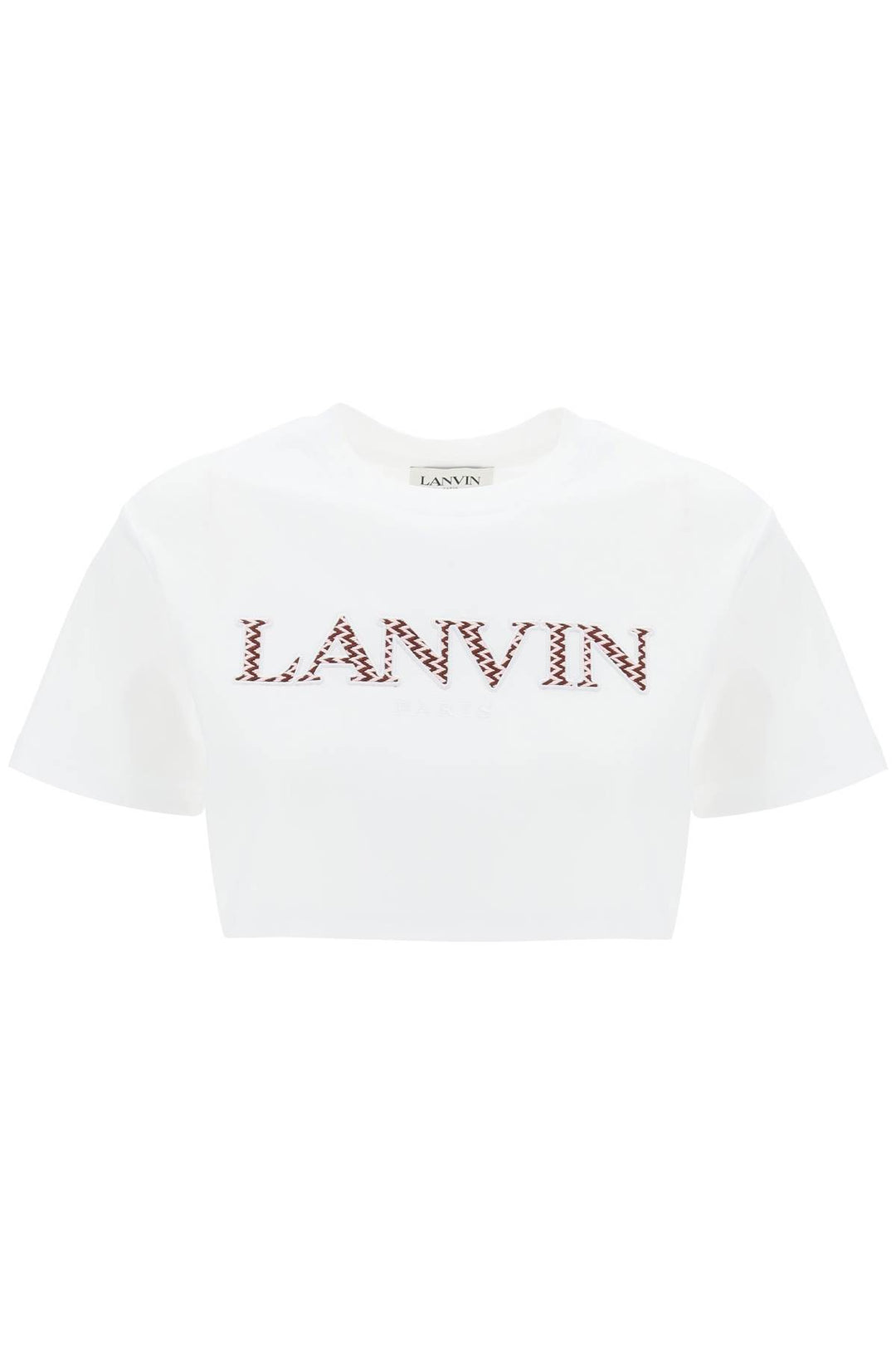 Curb Logo Cropped T Shirt - Lanvin - Women