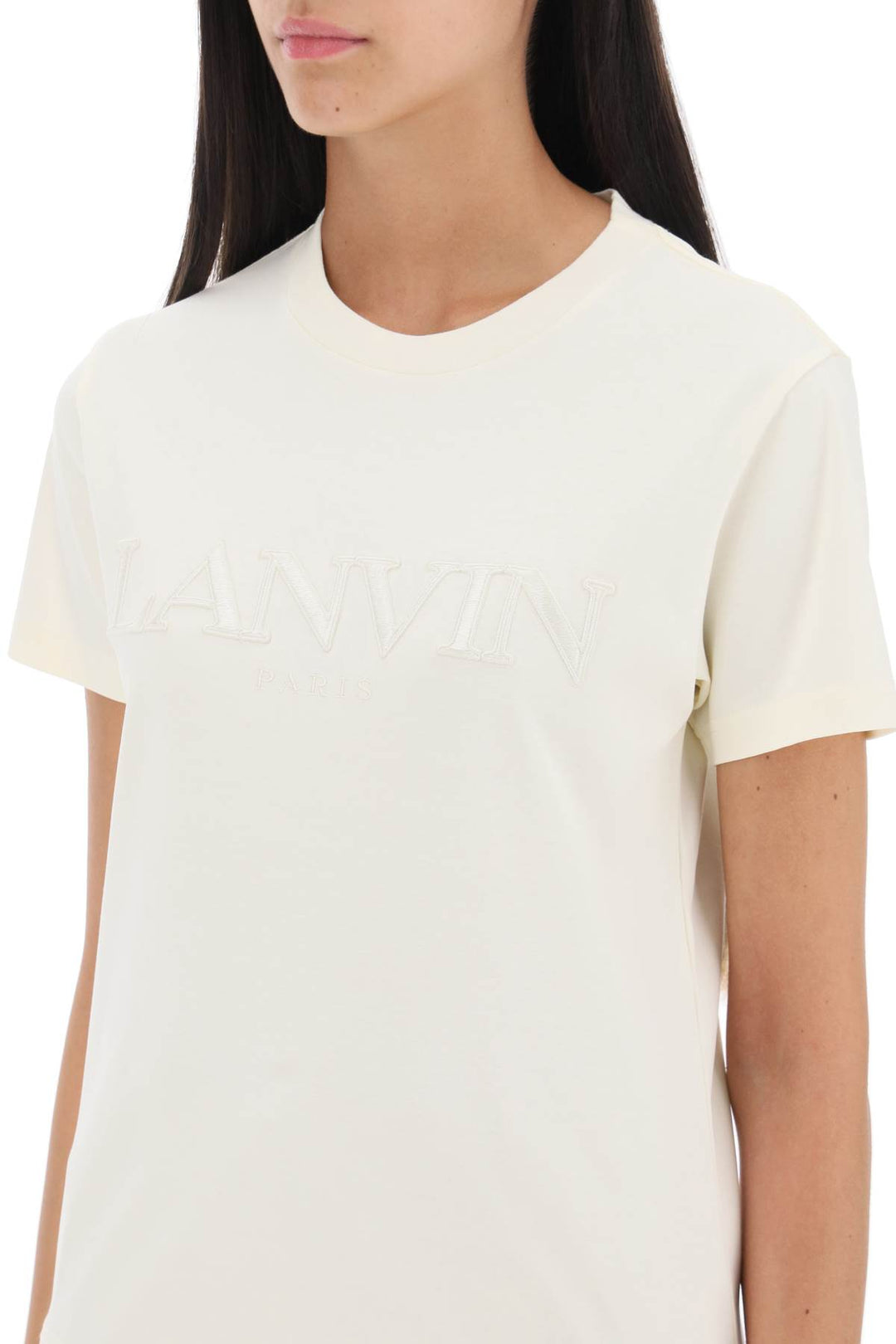 Logo Embroidered T Shirt - Lanvin - Women