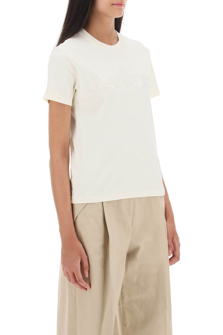 Logo Embroidered T Shirt - Lanvin - Women