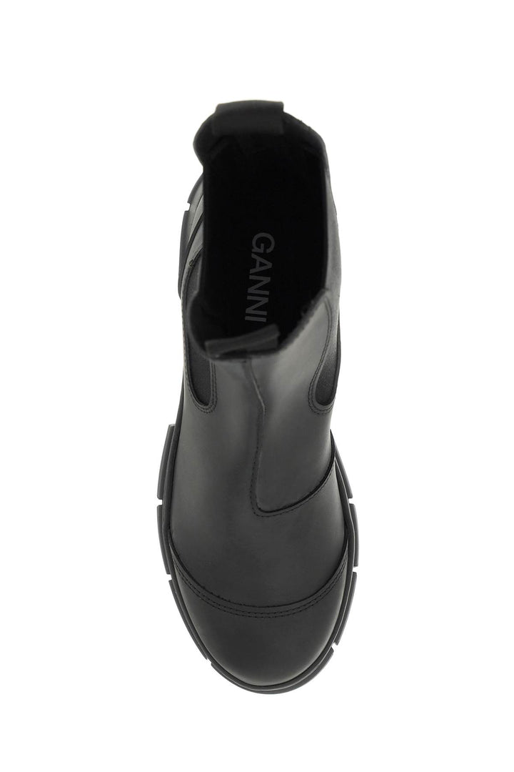 Recycled Rubber Chelsea Ankle Boots - Ganni - Women