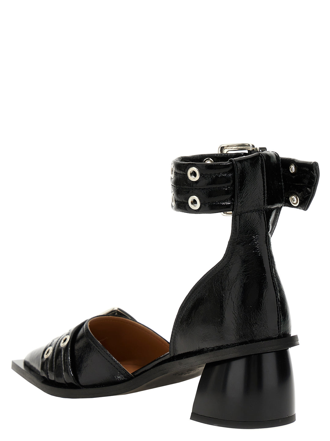 Chunky Buckle Pumps Black