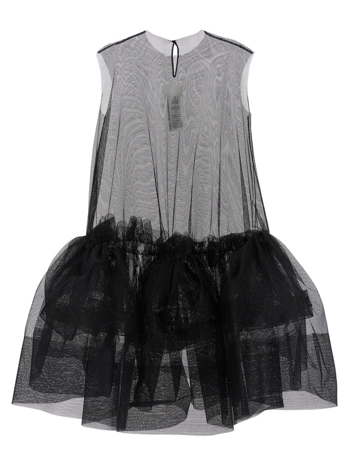 Flounced Tulle Dress Dresses Black