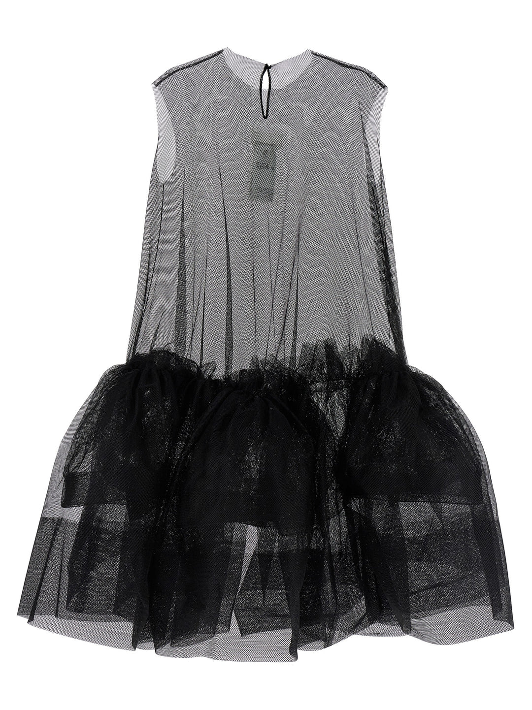 Flounced Tulle Dress Dresses Black