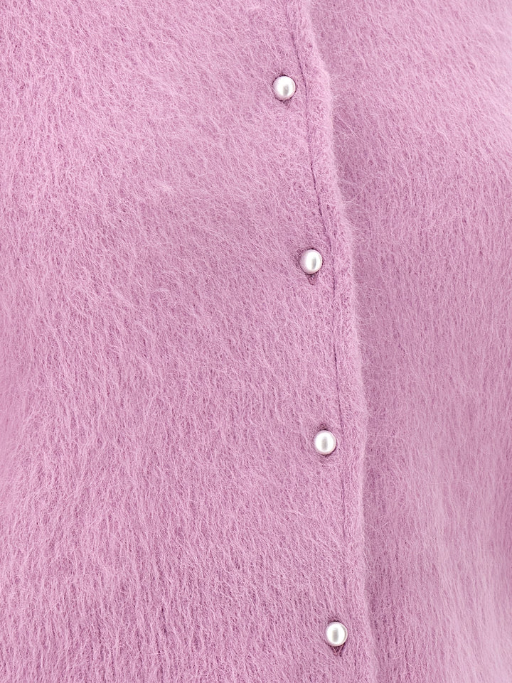 Pearl Button Cardigan Sweater, Cardigans Pink