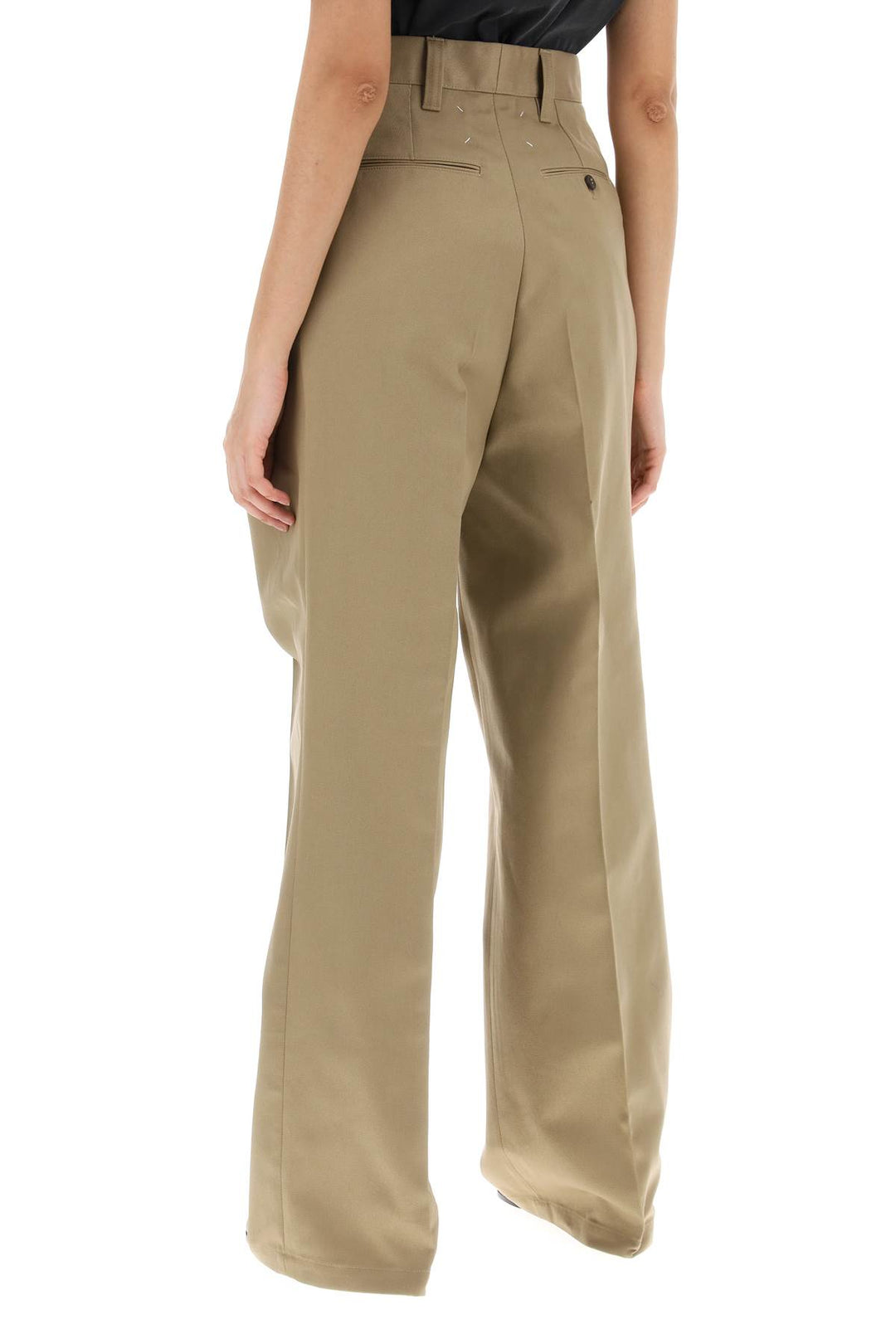 Pantaloni Con Tripla Piega - Maison Margiela - Women