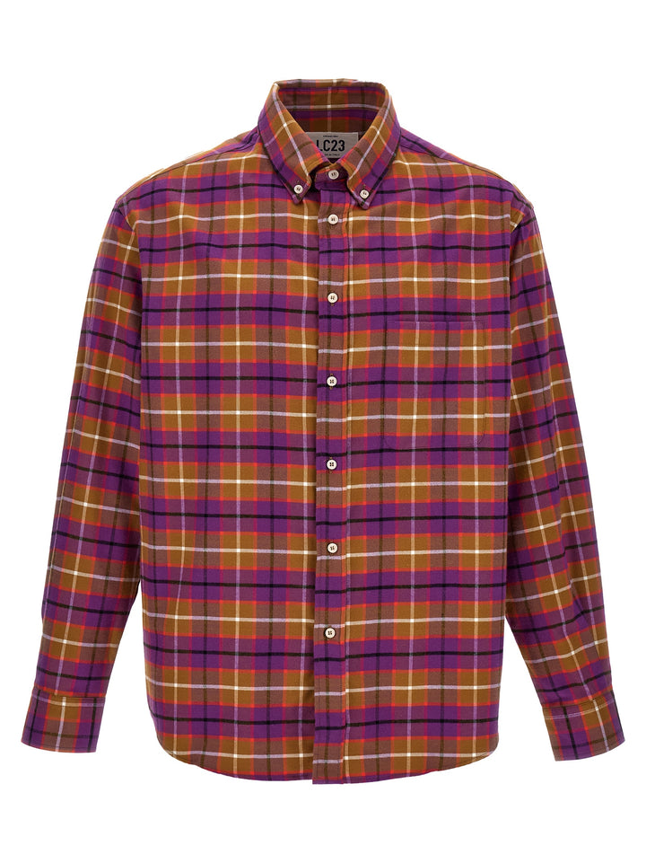 Check Flannel Shirt, Blouse Multicolor