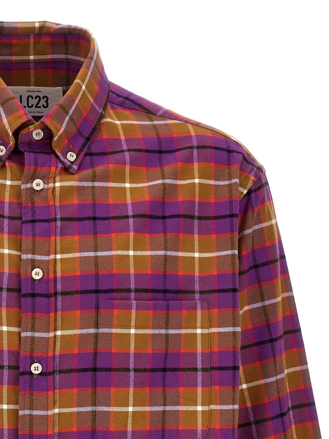 Check Flannel Shirt, Blouse Multicolor