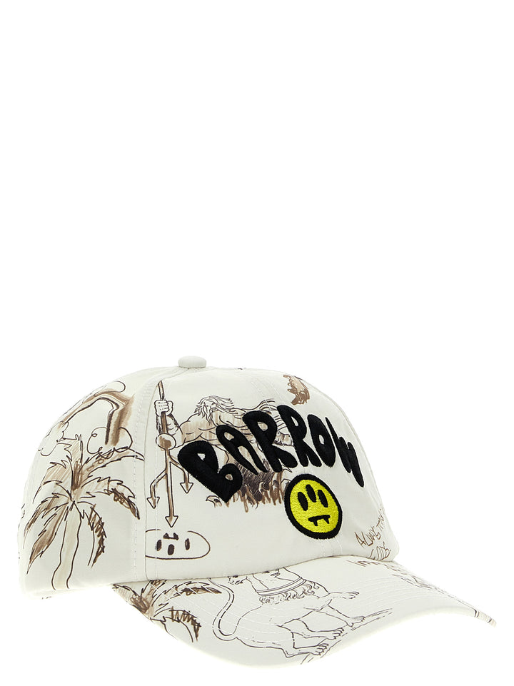 Printed Cap Hats Multicolor