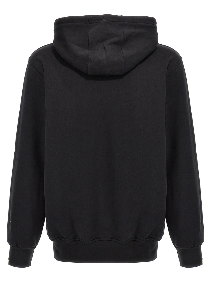 Printed Hoodie Sweatshirt Black