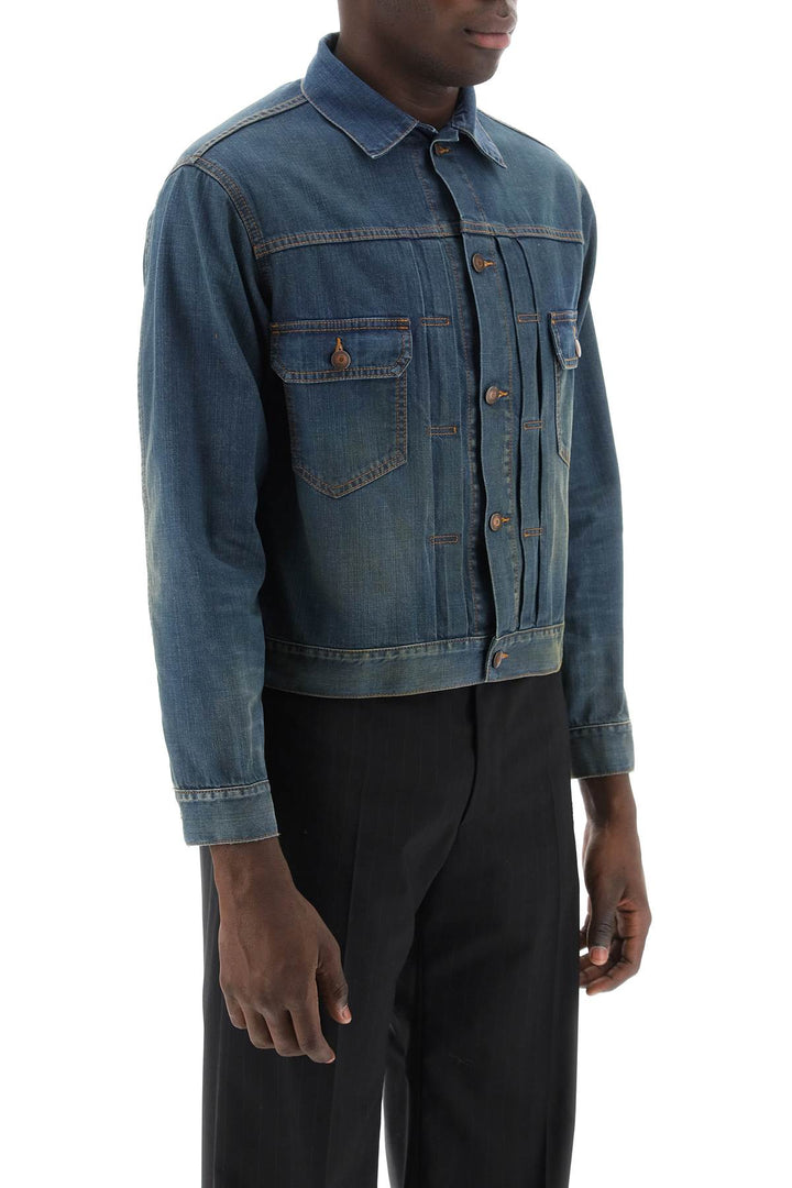 Dirty Effect Denim Jacket - Maison Margiela - Men