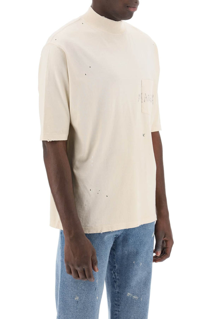 T Shirt Con Logo Scritto A Mano - Maison Margiela - Men