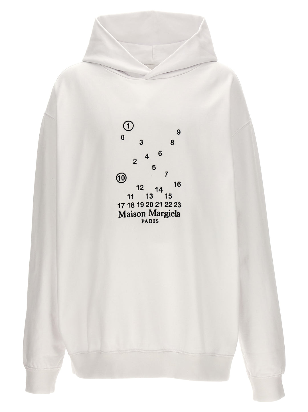 Logo Hoodie Shirt, Blouse White