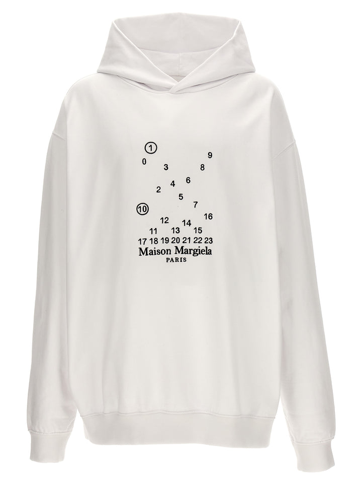 Logo Hoodie Shirt, Blouse White