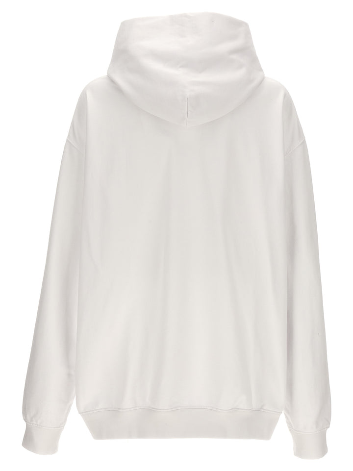 Logo Hoodie Shirt, Blouse White