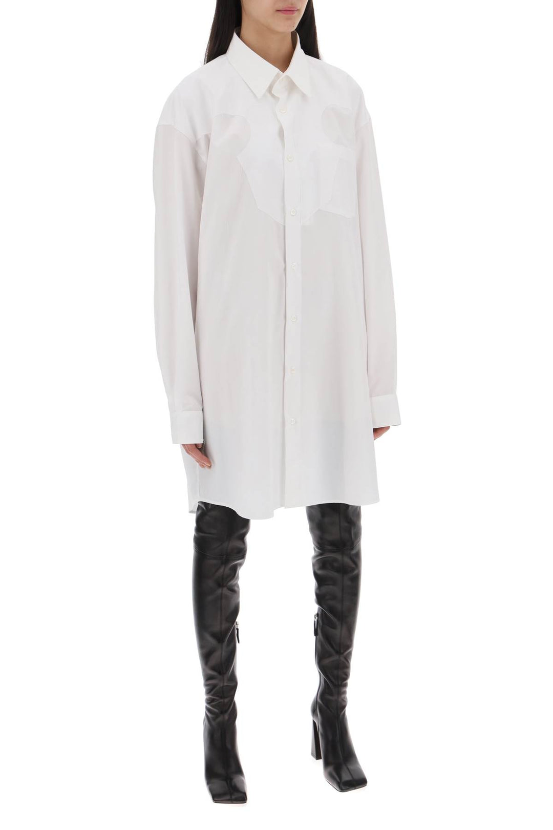 Abito Chemisier In Popeline Di Cotone - Maison Margiela - Women