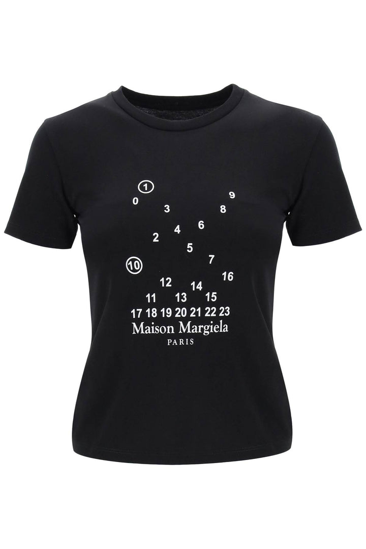 Numeric Print Slim Fit T Shirt - Maison Margiela - Women