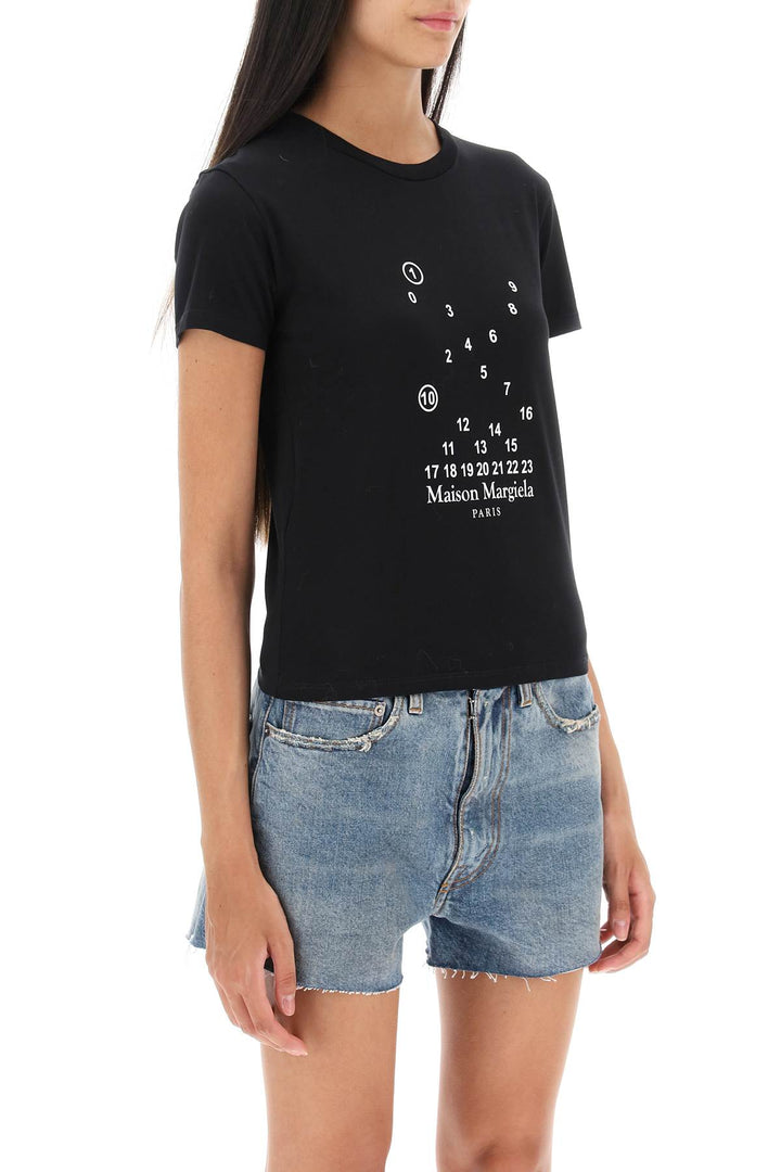 Numeric Print Slim Fit T Shirt - Maison Margiela - Women