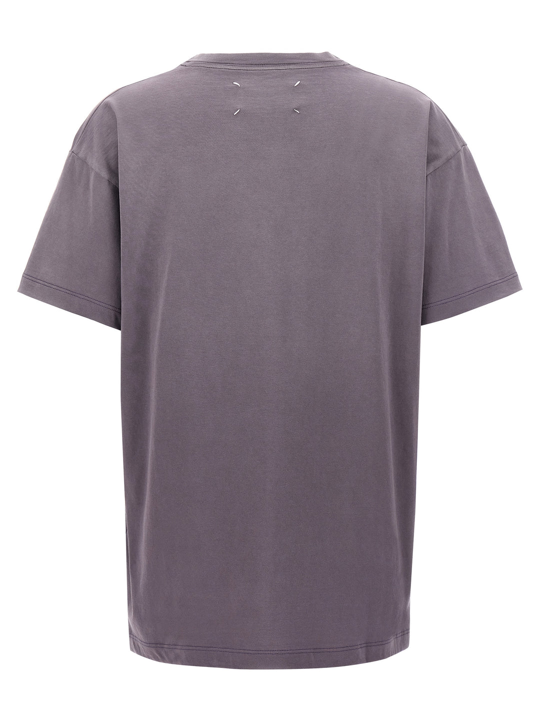 Logo Embroidery T-Shirt Purple