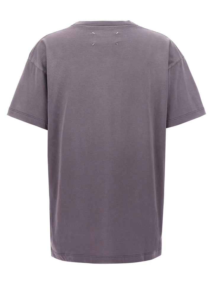 Logo Embroidery T-Shirt Purple