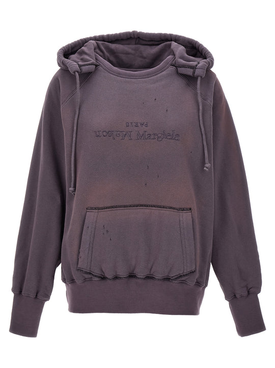 Logo Reverse Sweatshirt Purple